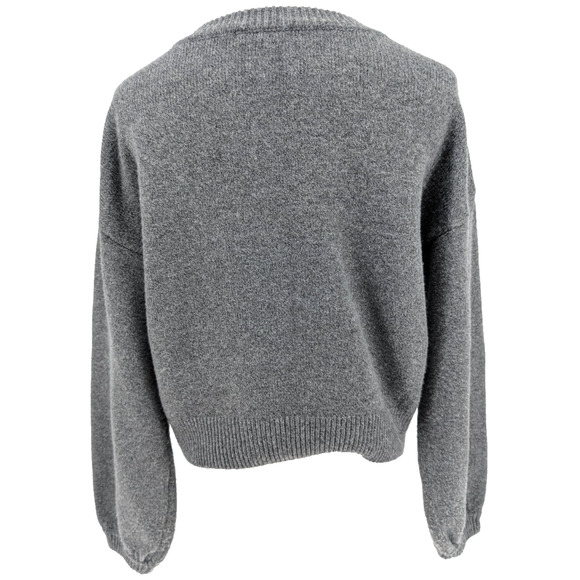 BB Dakota If You Fancy Gray Embellished Fringe Sweater XS Sparkle Western Glam - Picture 5 of 15